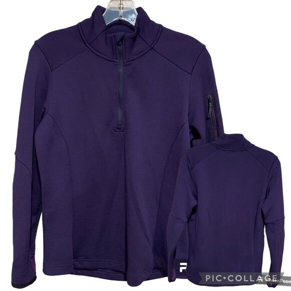 Smartwool Phd Hyfi Womens 1/2 Zip Pullover Purple Size M Outdoor Gorpcore Wool - Picture 1 of 11